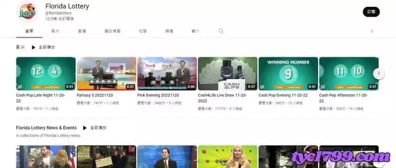 美國天天樂開獎直播YouTube