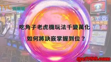 https://www.tyc1799.com/吃角子老虎機玩法千變萬化，如何將訣竅掌握到位？