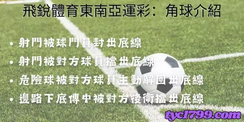 飛銳體育玩法：角球介紹。
