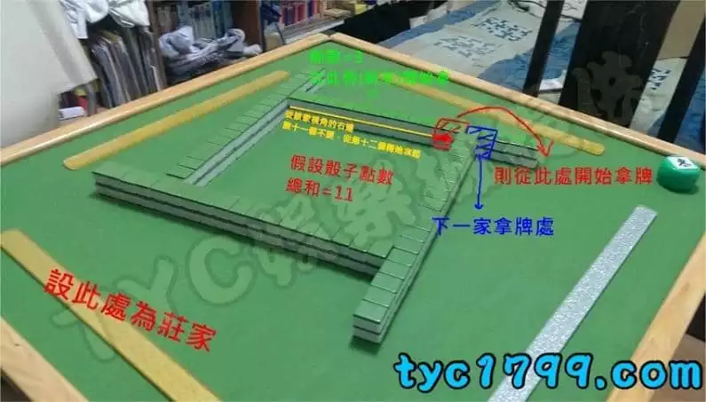 抓位與取牌