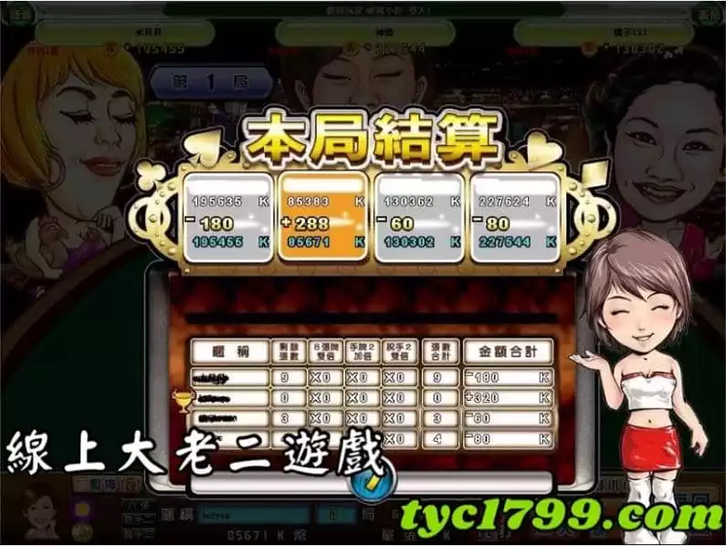 線上大老二