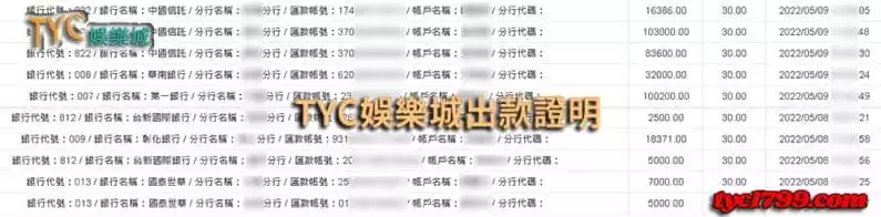 TYC娛樂城出金圖 不作假不囉嗦，絕對是老司機的最愛