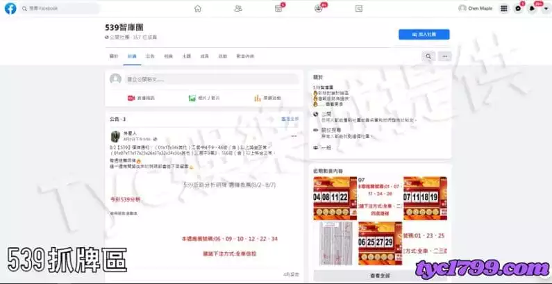 539抓牌區