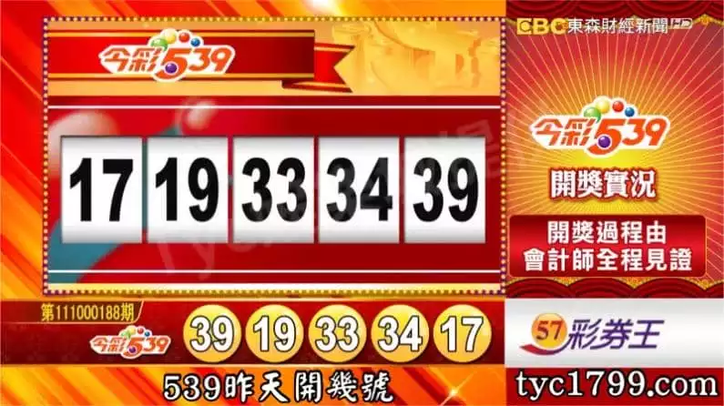 539昨天開幾號