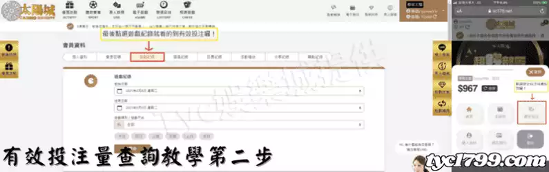 有效投注量查詢教學第二步