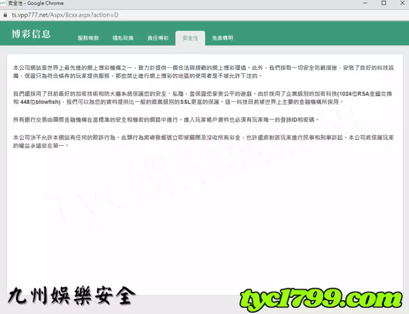 九州娛樂安全