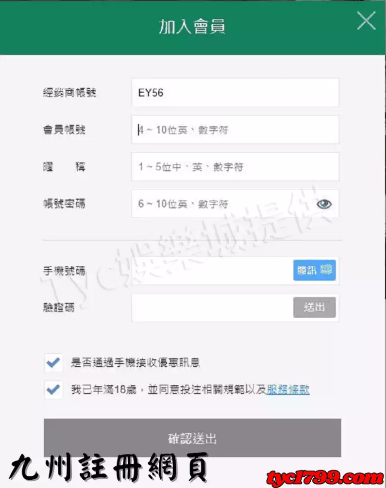 九州註冊網頁